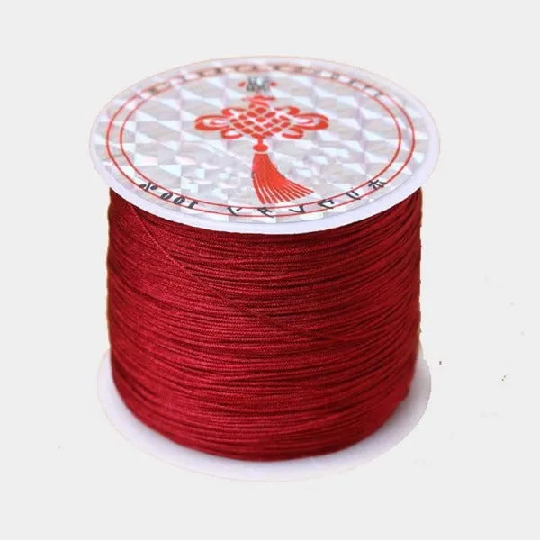 0.4mm Chinese Knot Cord, Macreme Knotting String, Kumihimo String