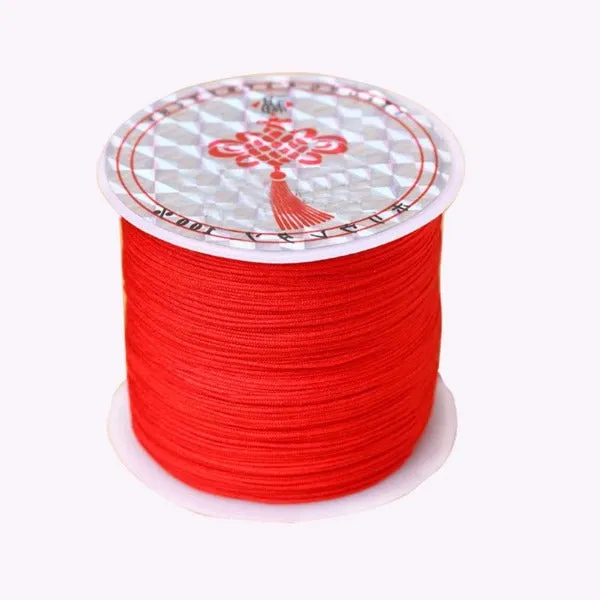 0.4mm Chinese Knot Cord, Macreme Knotting String, Kumihimo String