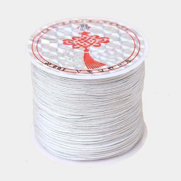 0.4mm Chinese Knot Cord, Macreme Knotting String, Kumihimo String