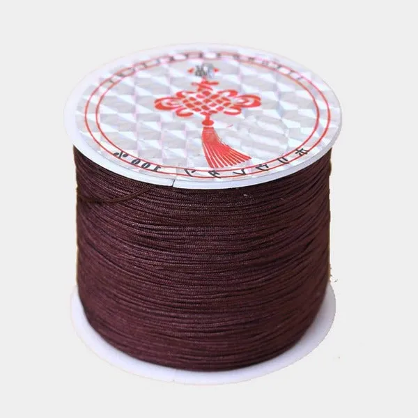 0.4mm Chinese Knot Cord, Macreme Knotting String, Kumihimo String