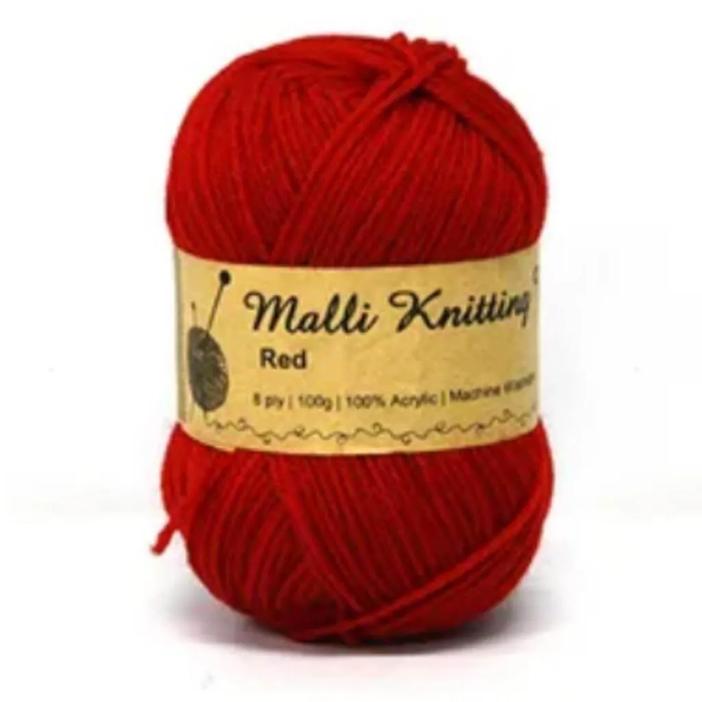 100g Red Yarn