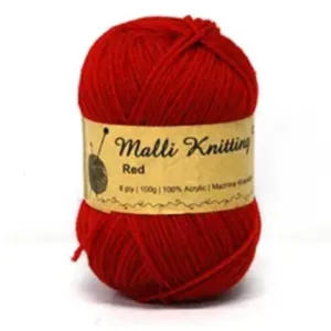 100g Red Yarn