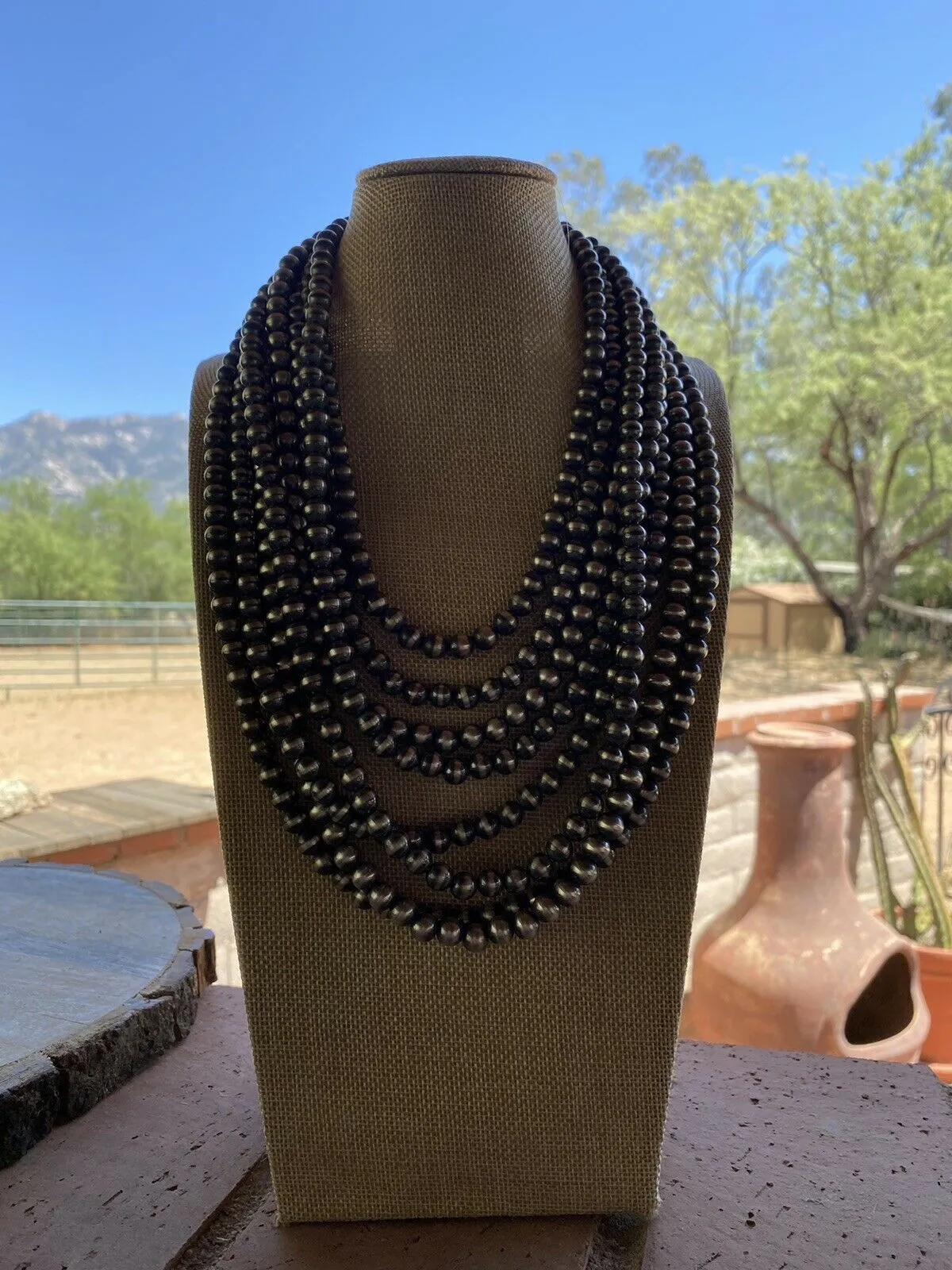 10mm Navajo Pearl Necklace
