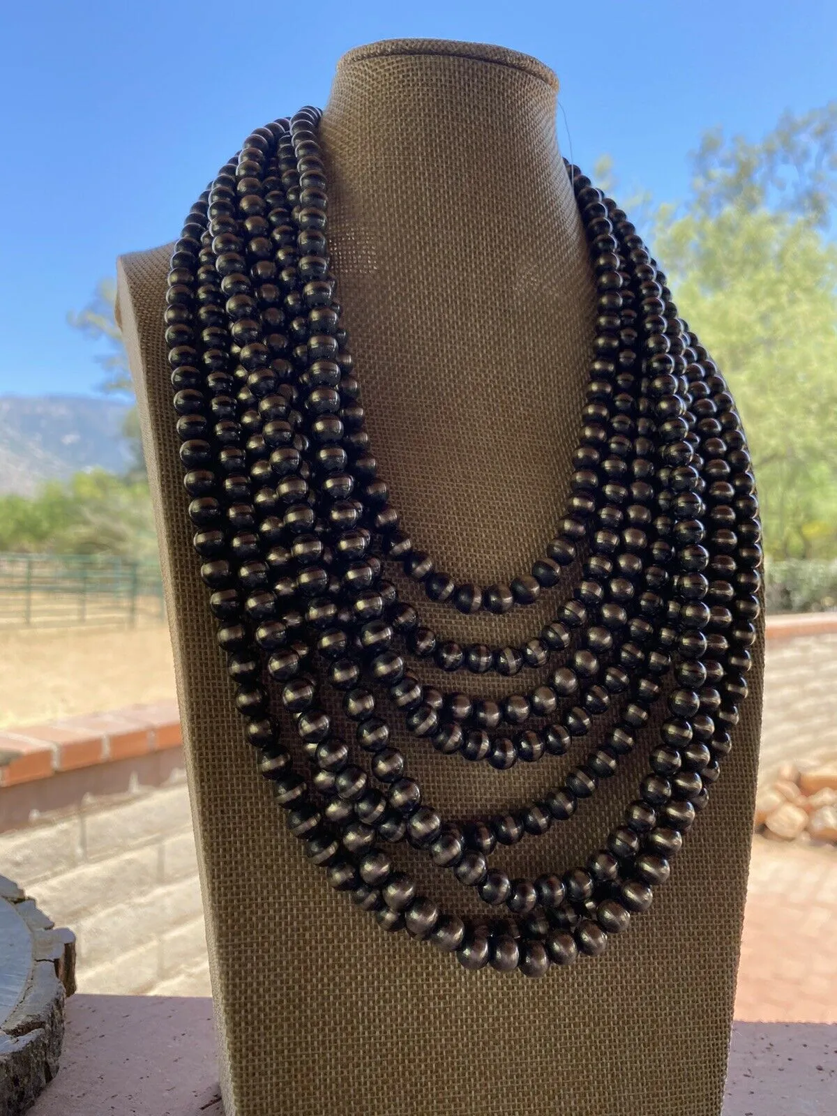 10mm Navajo Pearl Necklace