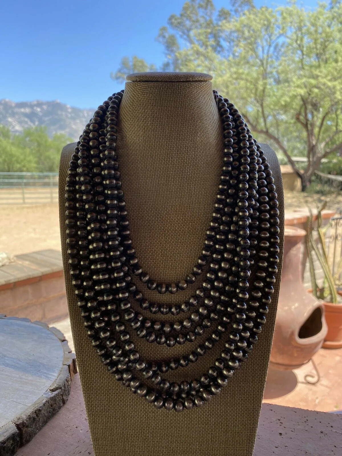 10mm Navajo Pearl Necklace