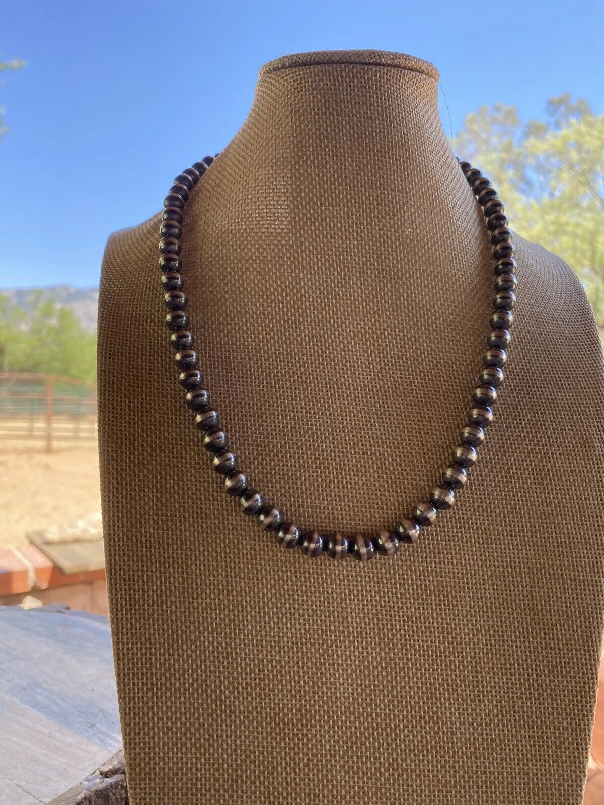 10mm Navajo Pearl Necklace
