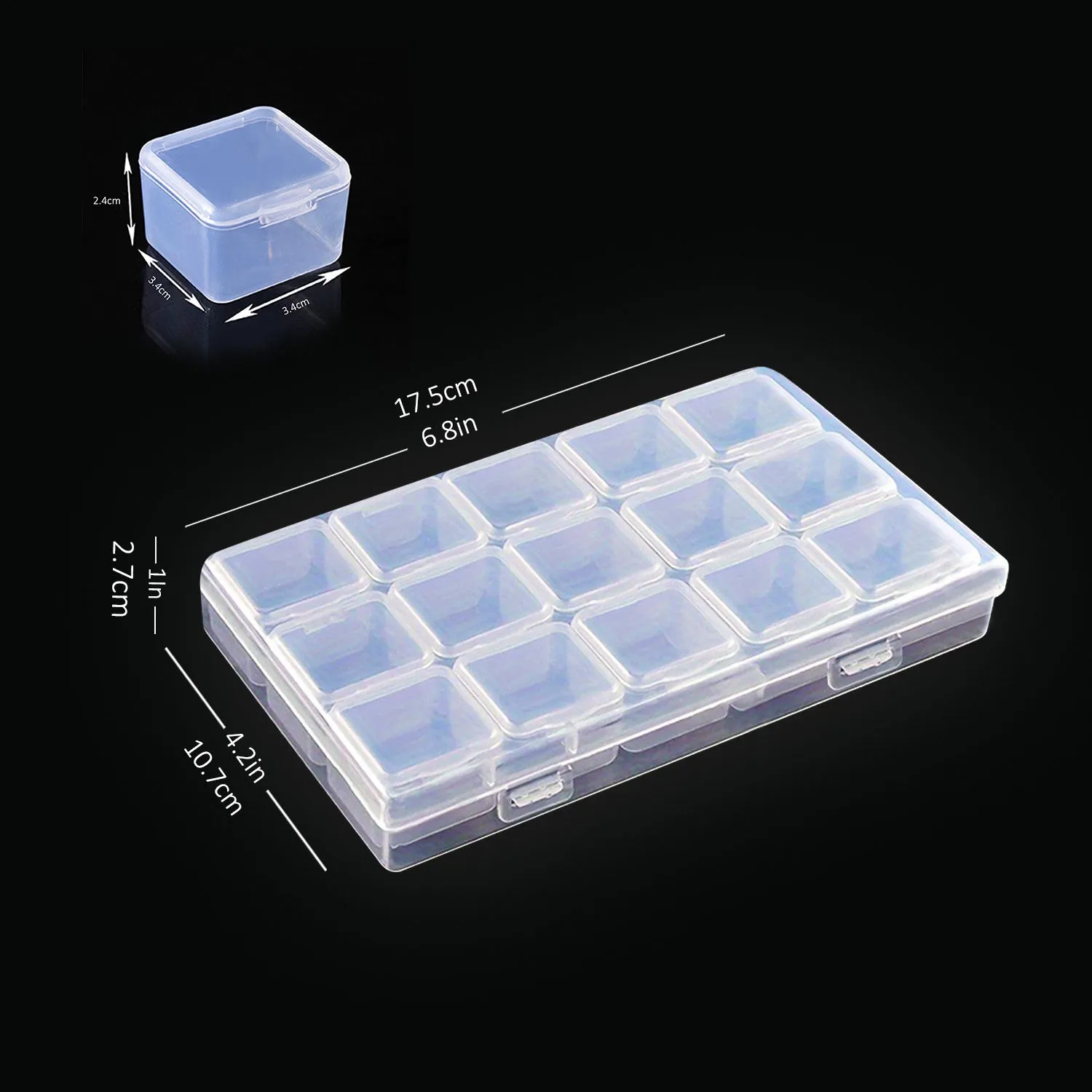 15 In 1 Clear Storage Box Set