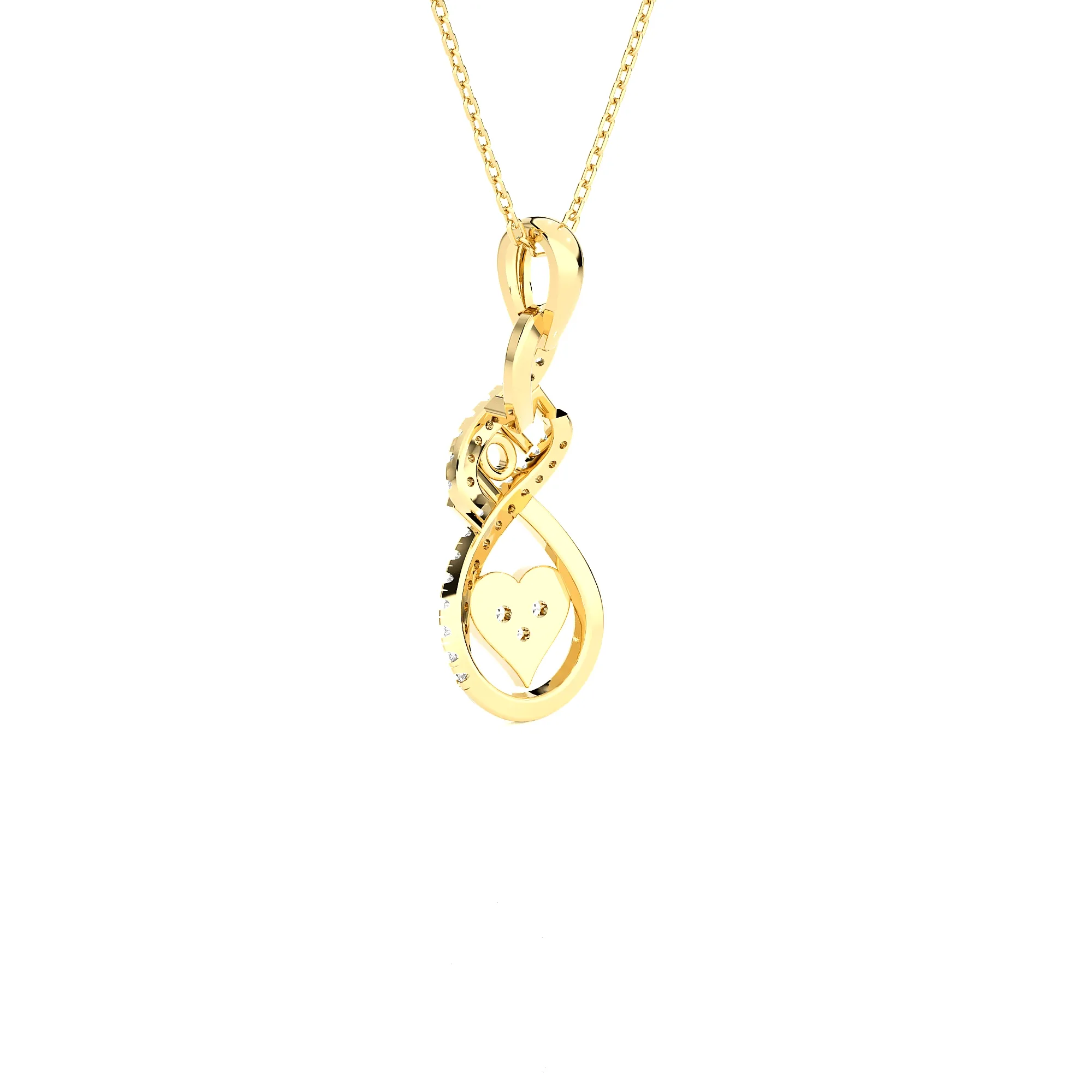 1/8  ctw Round Lab Grown Diamond Fashion Pendant