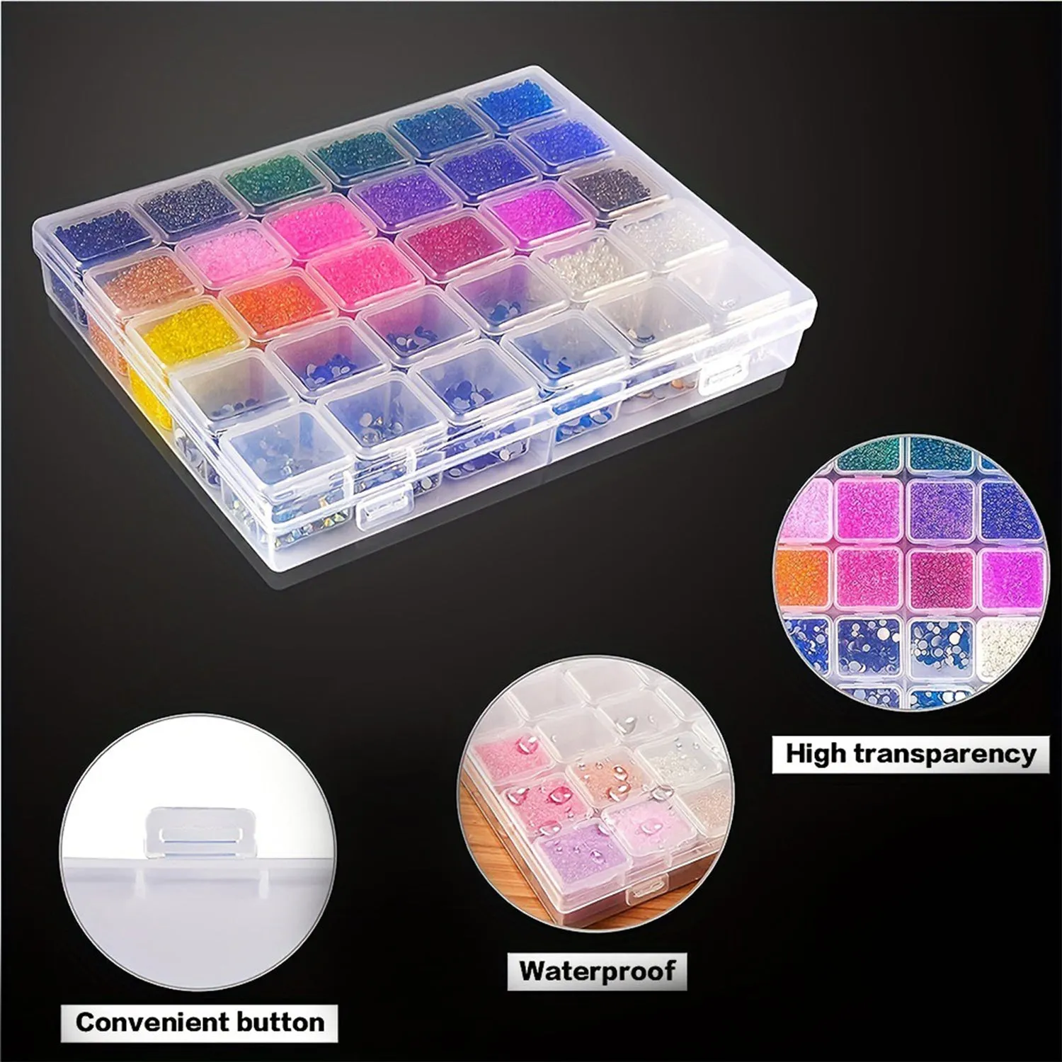 30 In 1 Clear Storage Box Set