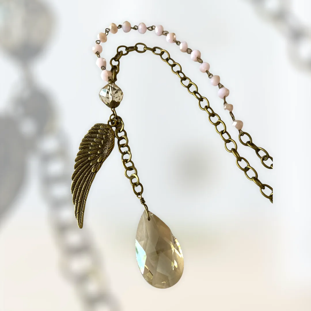 30" Wing & Bead necklace