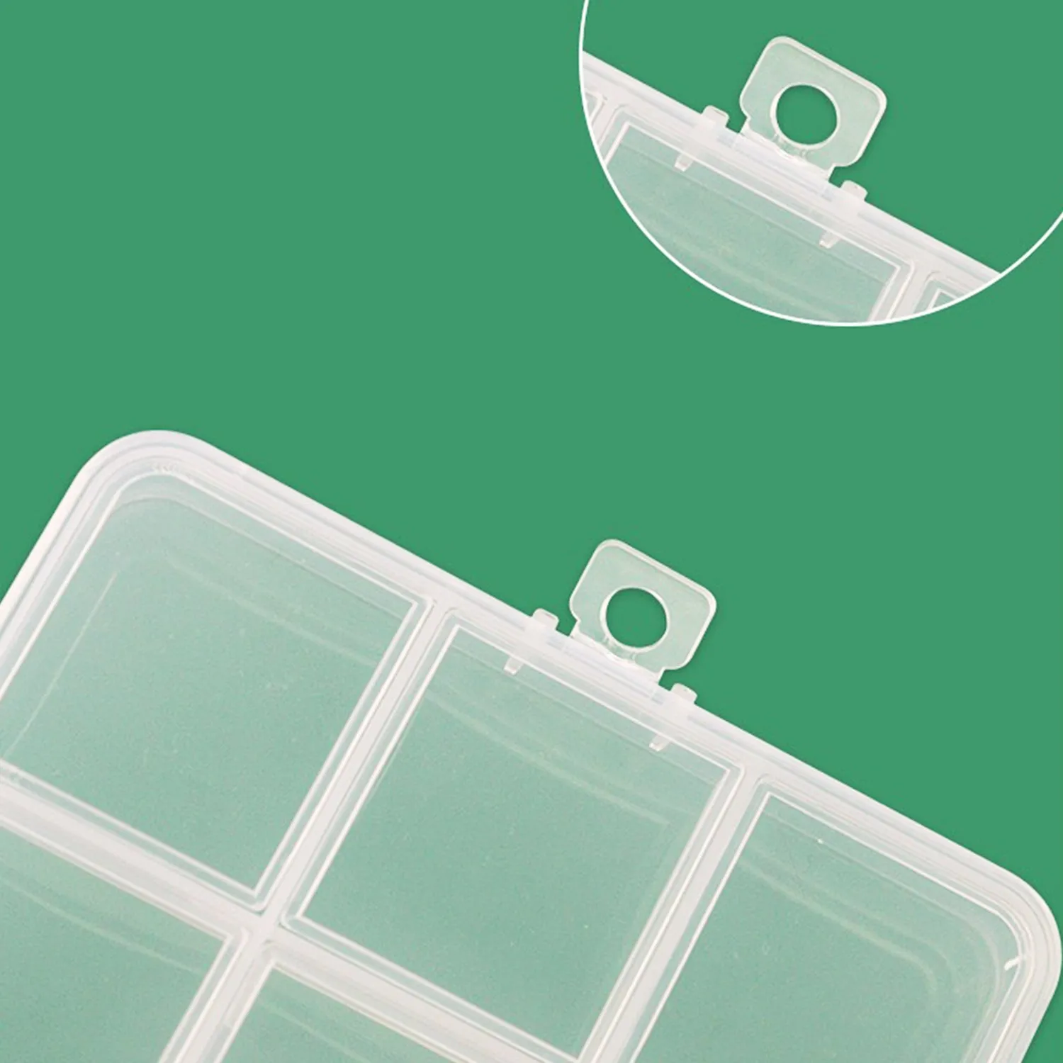 9 Compartment Clear Storage Box Set With Hanging
