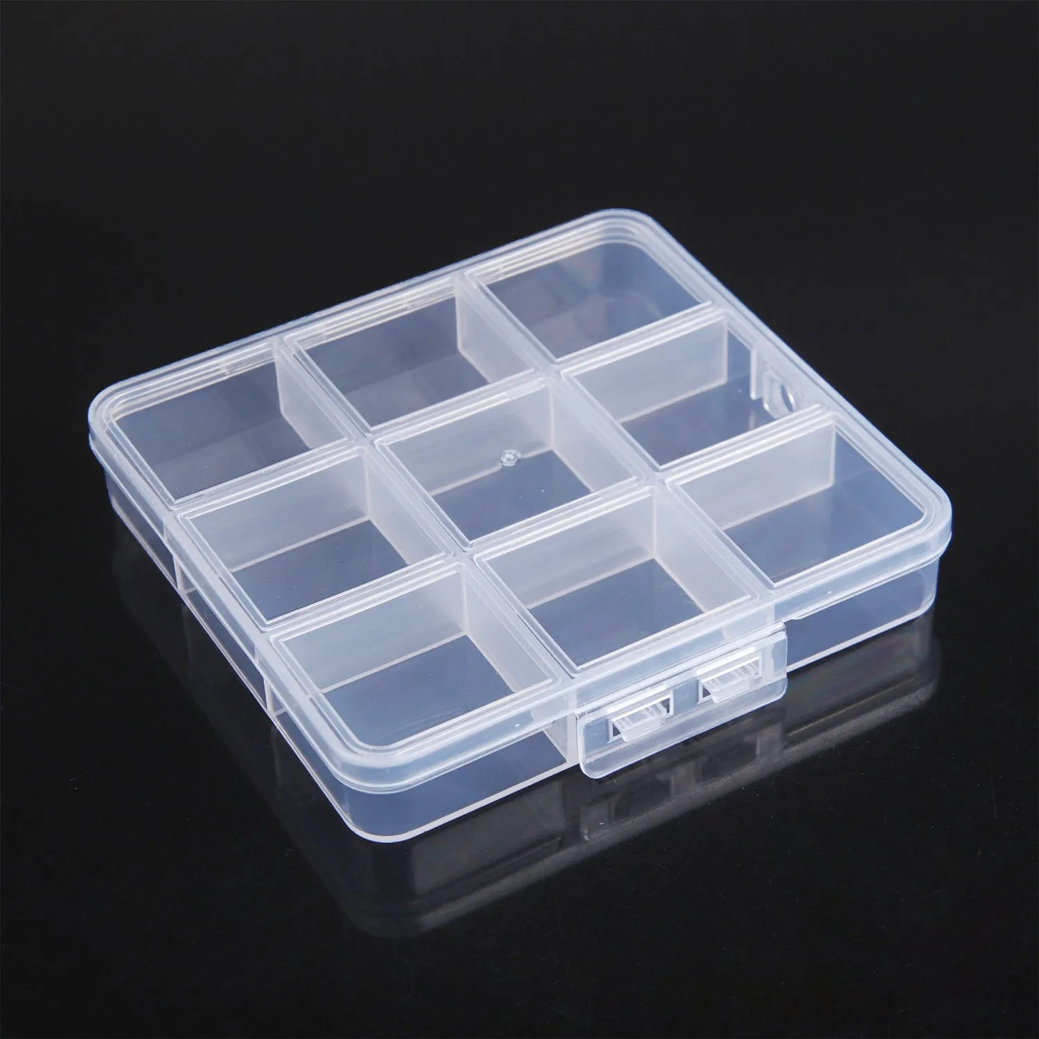 9 Compartment Clear Storage Box Set With Hanging