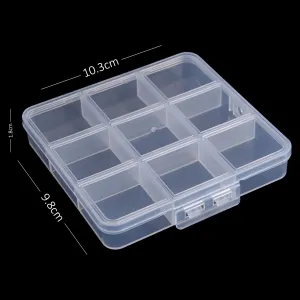 9 Compartment Clear Storage Box Set With Hanging