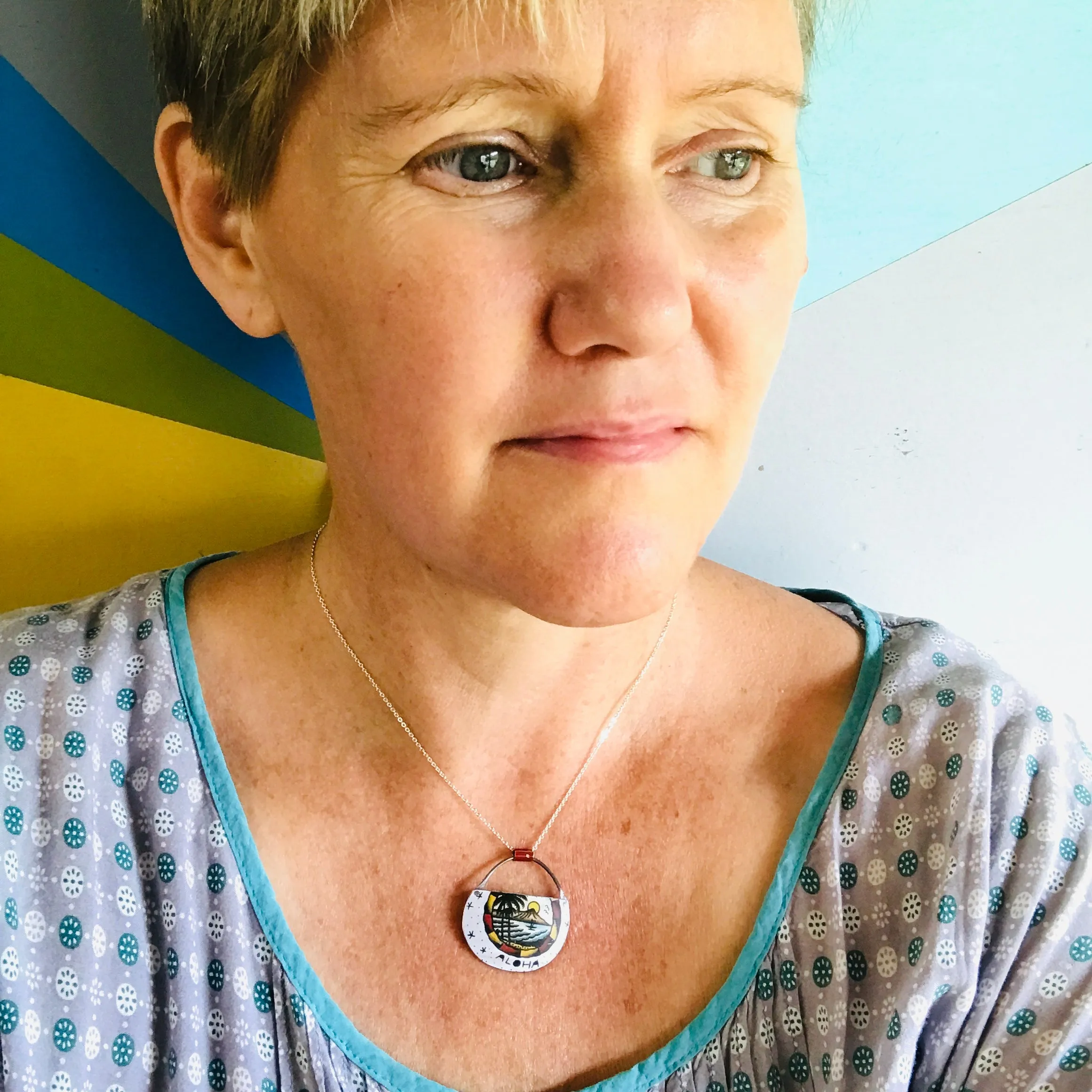 Aloha Island Zero Waste Tin Necklace