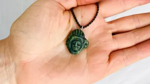 Antique Mayan Jade Pendant. Guatemalan.