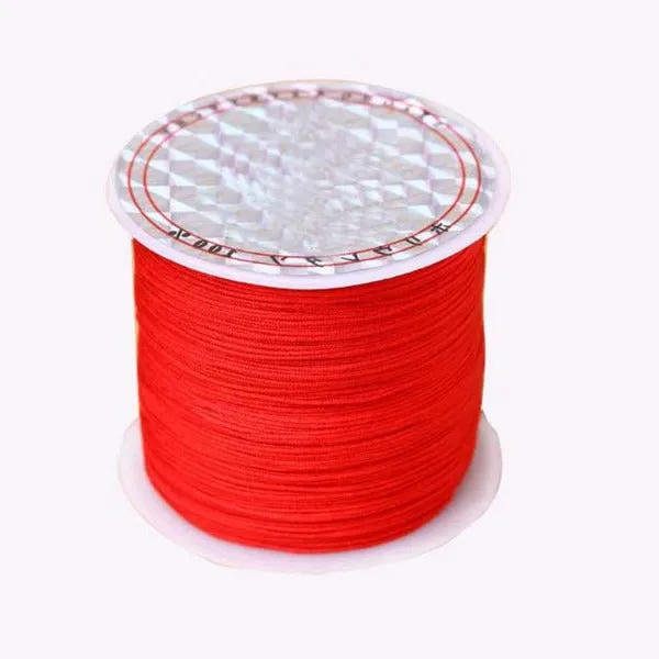Chinese Knot Cord 0.8mm, String For Friendship Bracelets, Nylon Shamballa Knit Cord