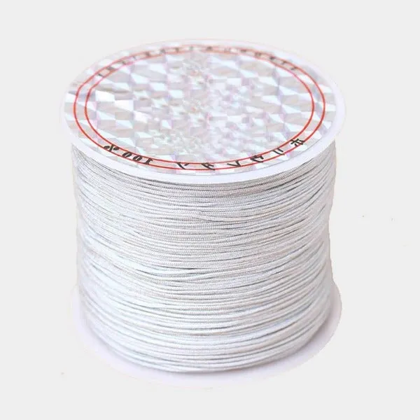 Chinese Knot Cord 0.8mm, String For Friendship Bracelets, Nylon Shamballa Knit Cord