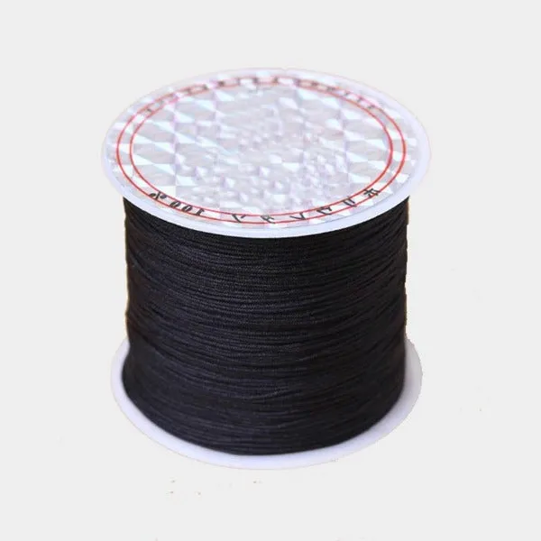Chinese Knot Cord 0.8mm, String For Friendship Bracelets, Nylon Shamballa Knit Cord