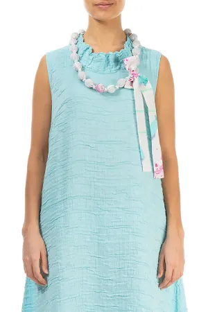 Colour Splash Silk Bamboo Bead Necklace