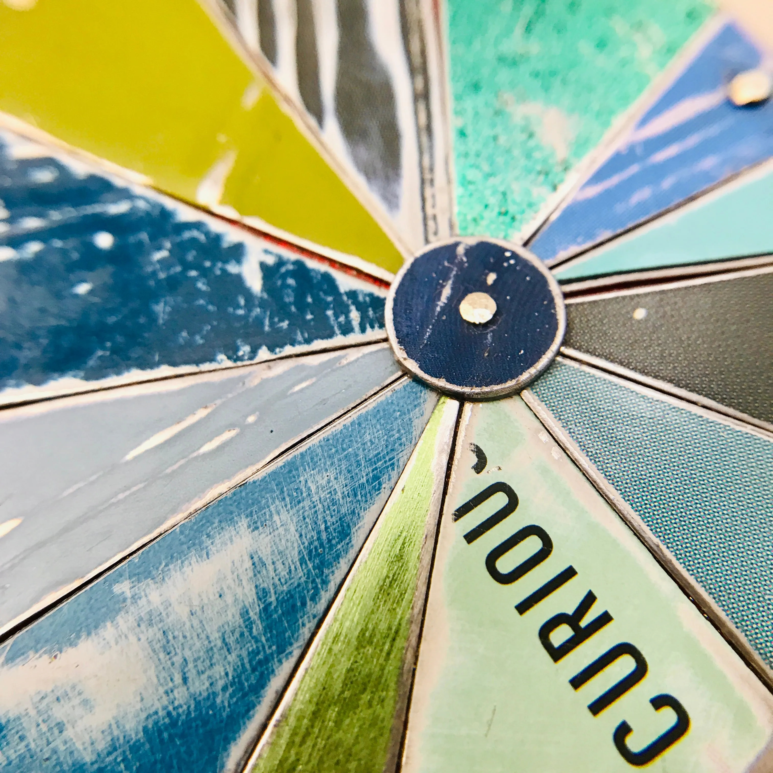 Curious Cools Zero Waste Tin Color Wheel Necklace