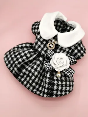 Elegant Tweed Jacket Dress for Dogs