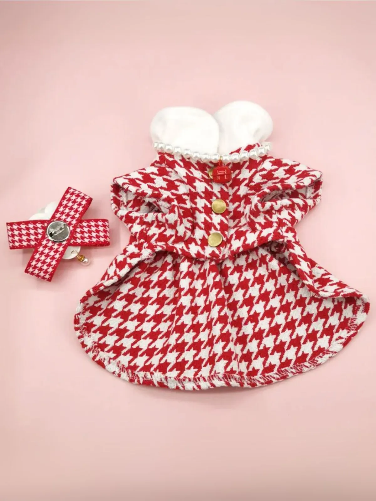 Elegant Tweed Jacket Dress for Dogs
