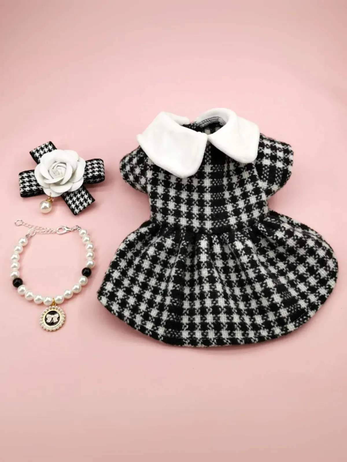 Elegant Tweed Jacket Dress for Dogs