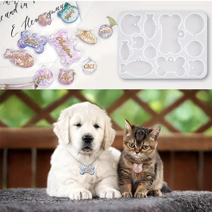 ELMAS DIY Square Earrings Molds for Crystal Jewelry Making