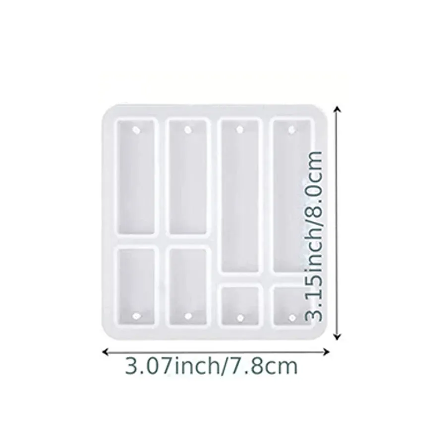 ELMAS DIY Square Earrings Molds for Crystal Jewelry Making