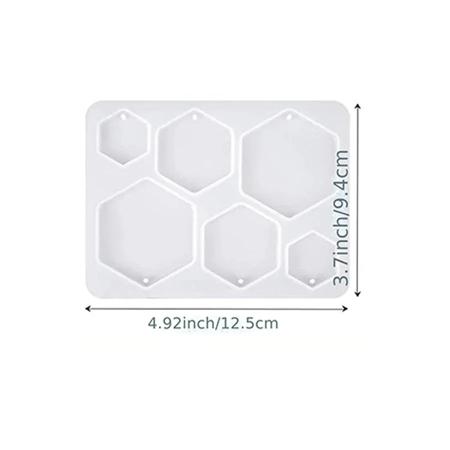 ELMAS DIY Square Earrings Molds for Crystal Jewelry Making