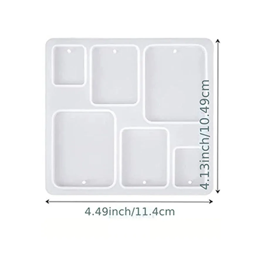 ELMAS DIY Square Earrings Molds for Crystal Jewelry Making