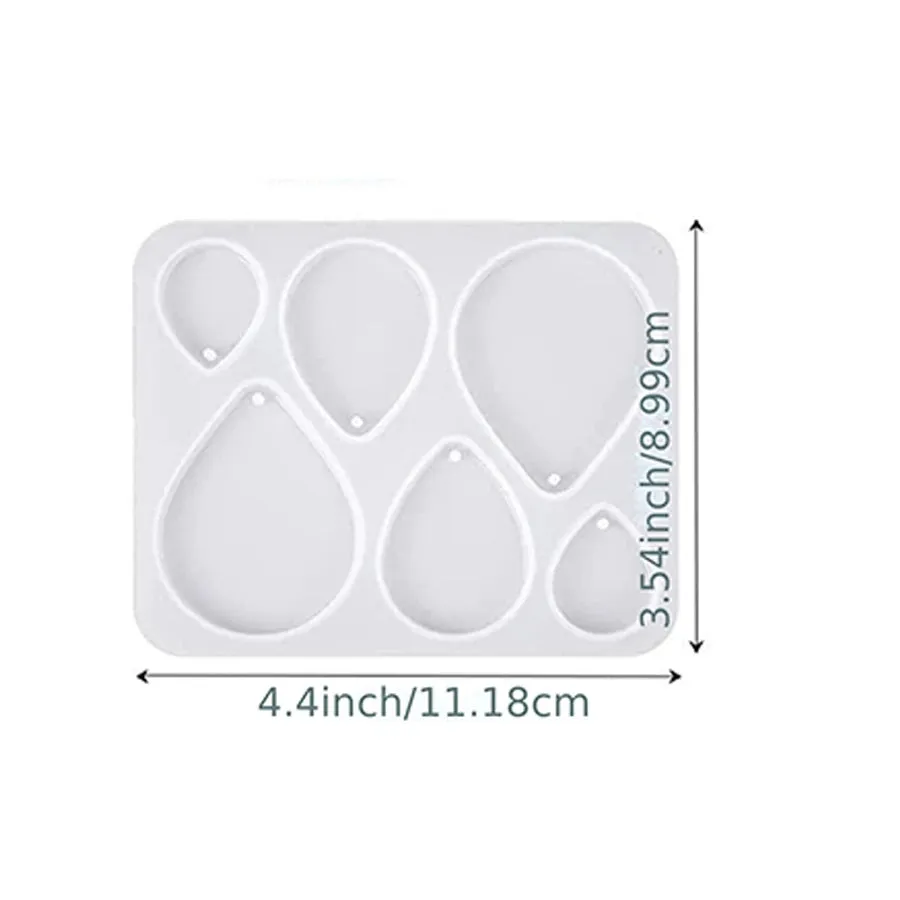 ELMAS DIY Square Earrings Molds for Crystal Jewelry Making