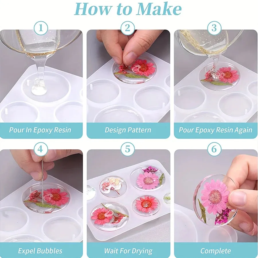 ELMAS DIY Square Earrings Molds for Crystal Jewelry Making