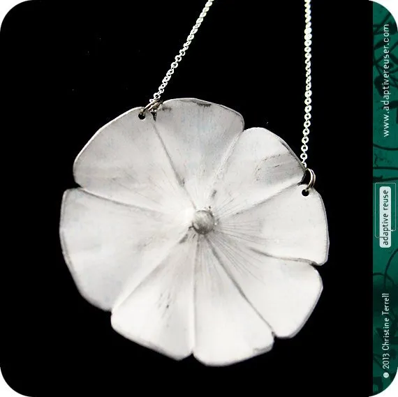Gelato Colors Upcycled Tin Flower Necklace