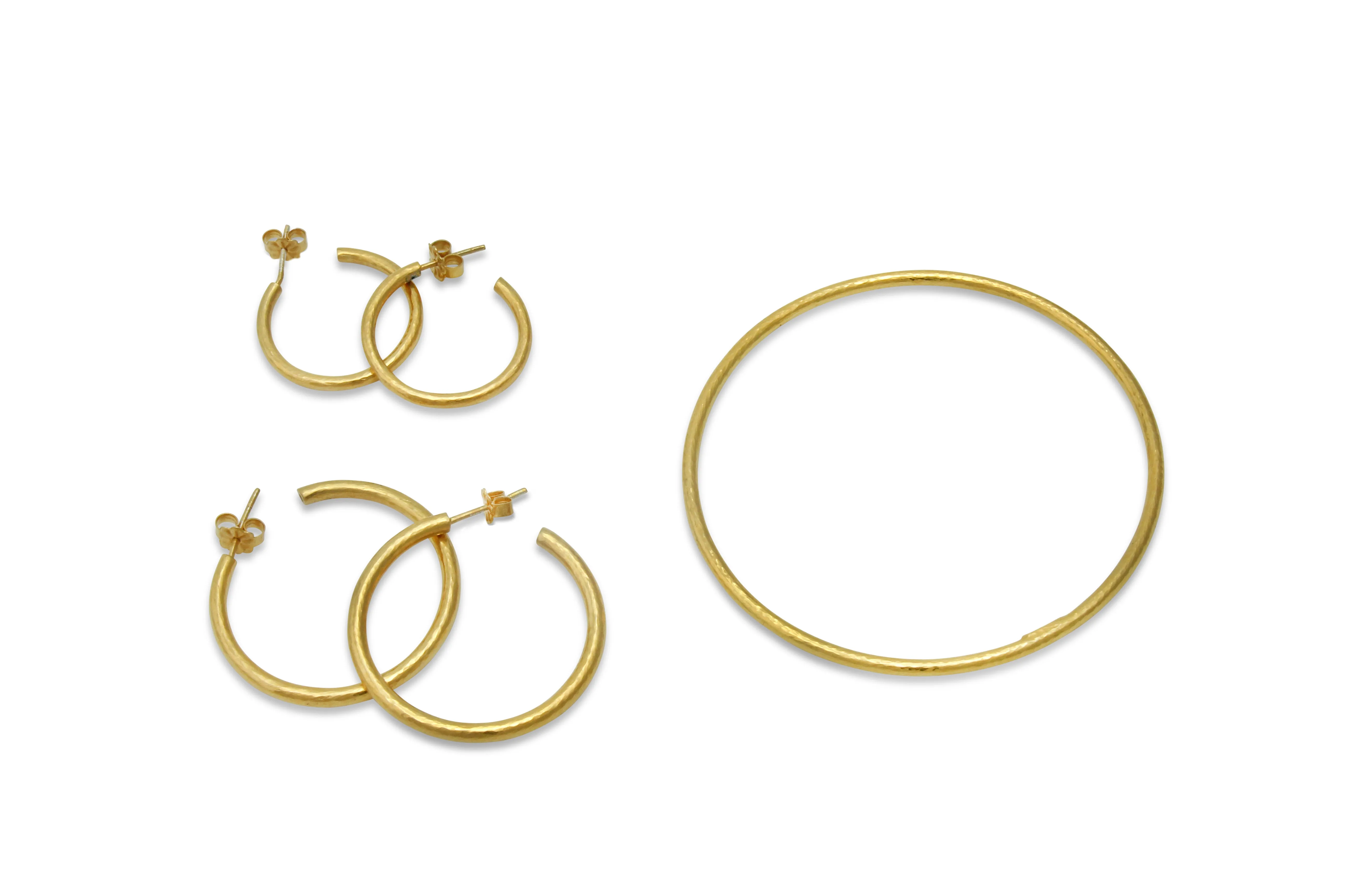 Gilded Ouroboros Gold Earrings