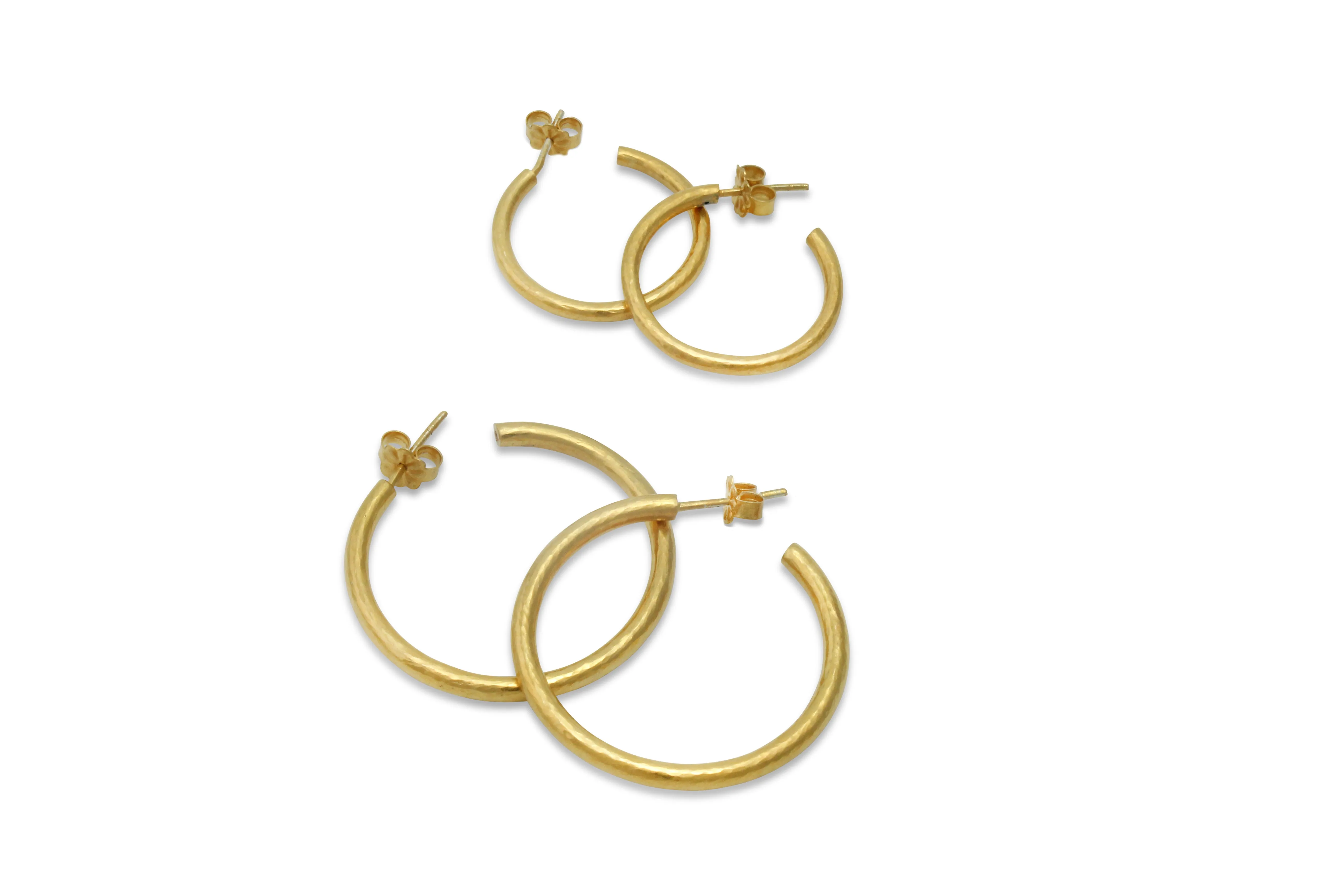 Gilded Ouroboros Gold Earrings