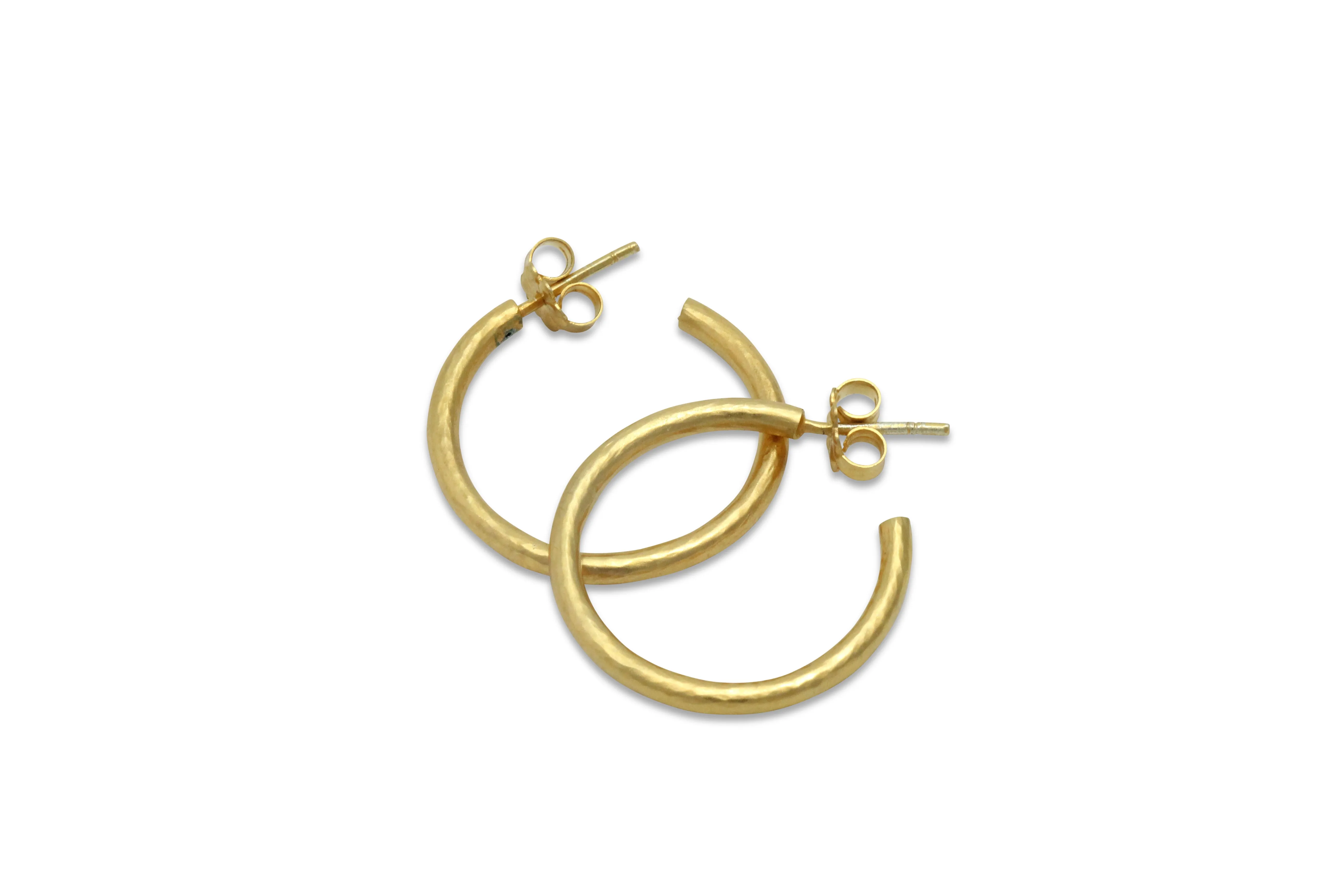 Gilded Ouroboros Gold Earrings