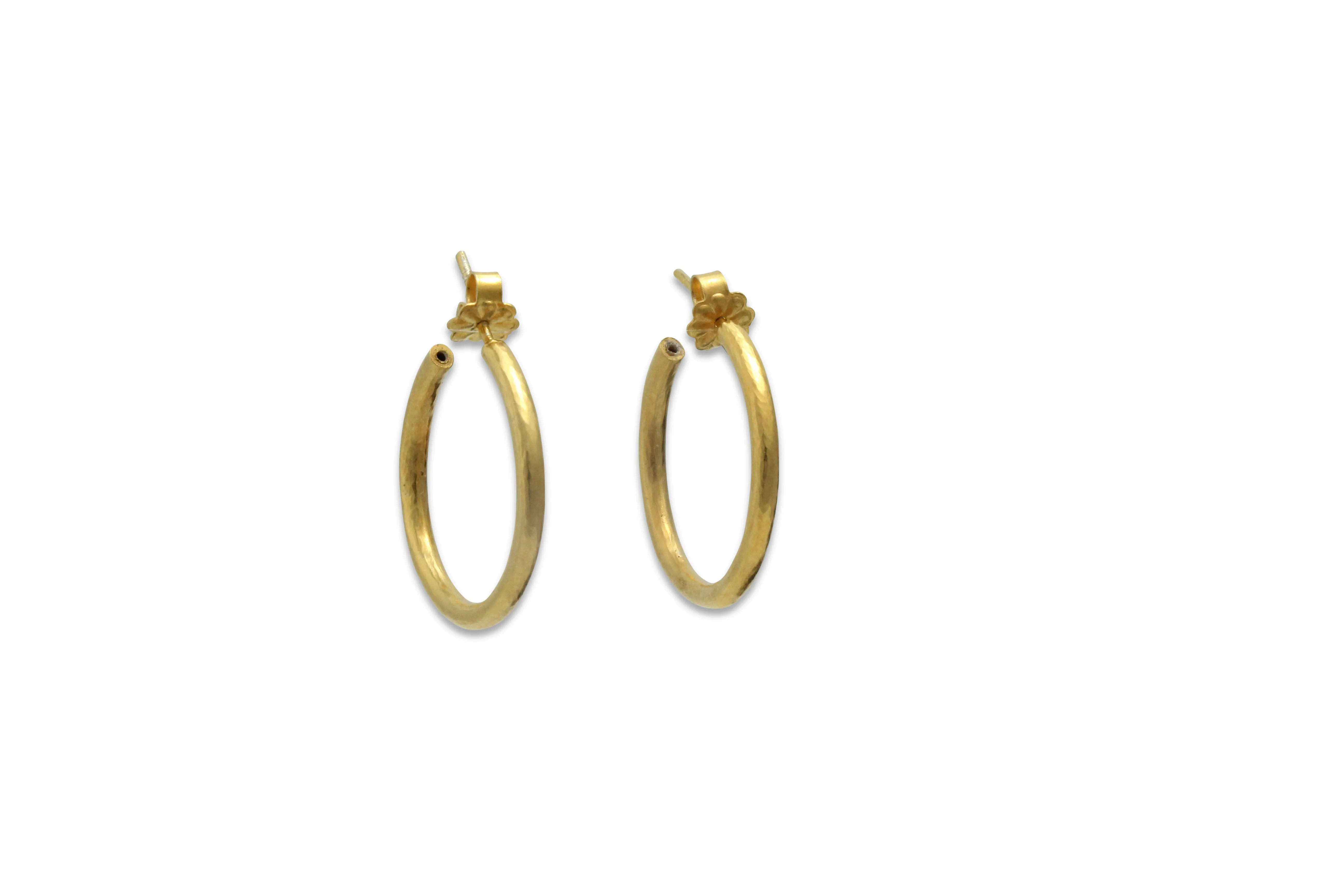 Gilded Ouroboros Gold Earrings