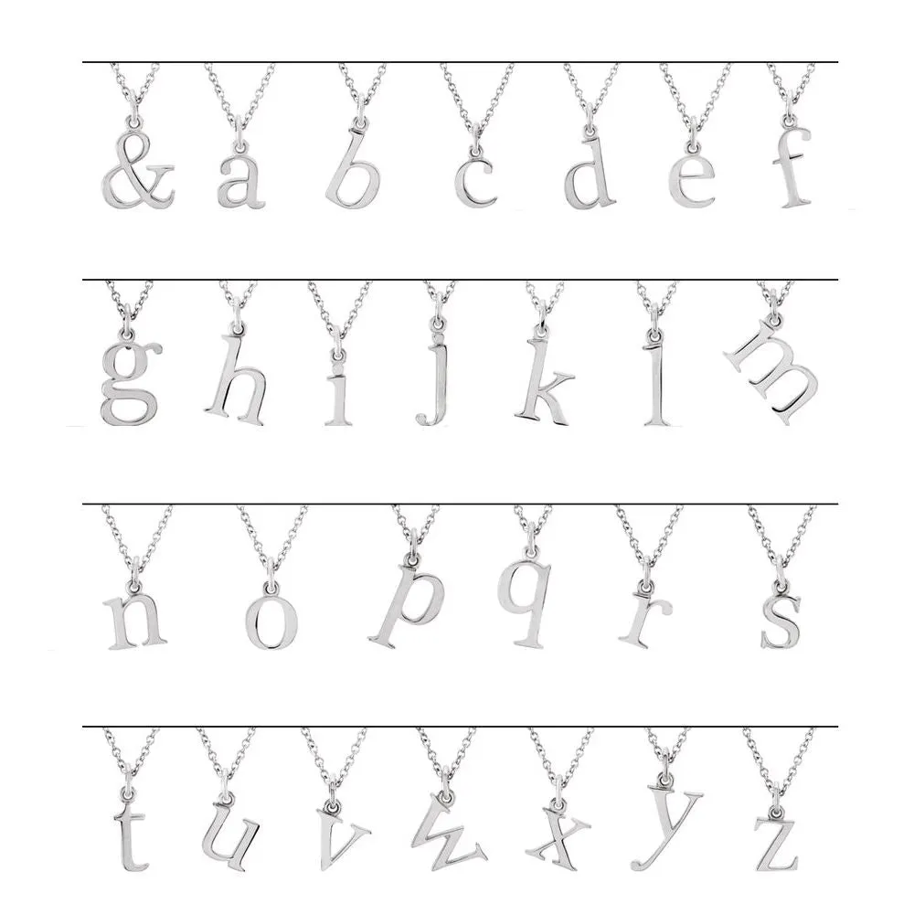 Gold Elegant Lowercase 'f' Initial Choker Necklace