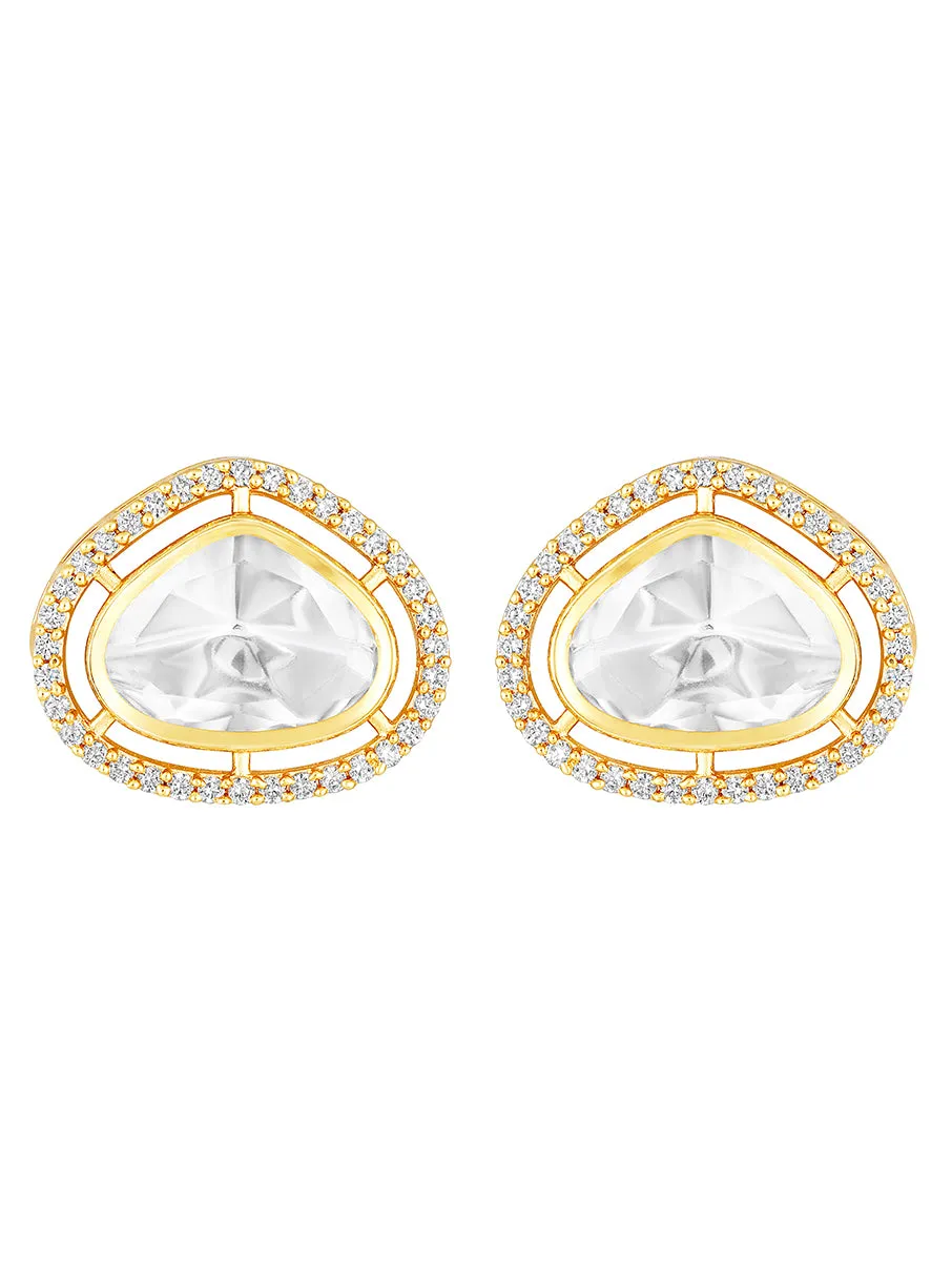 Gold Plated Kundan Earrings