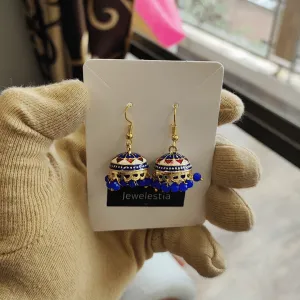 Jewelestia Midnight Elegance Jhumkas
