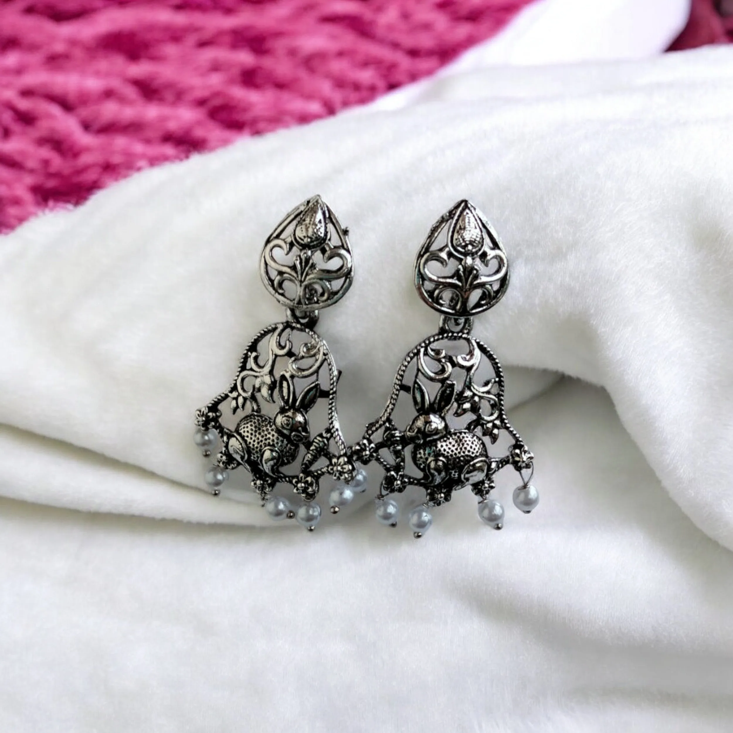 Jewelestia Royal Hare Dangler Earrings