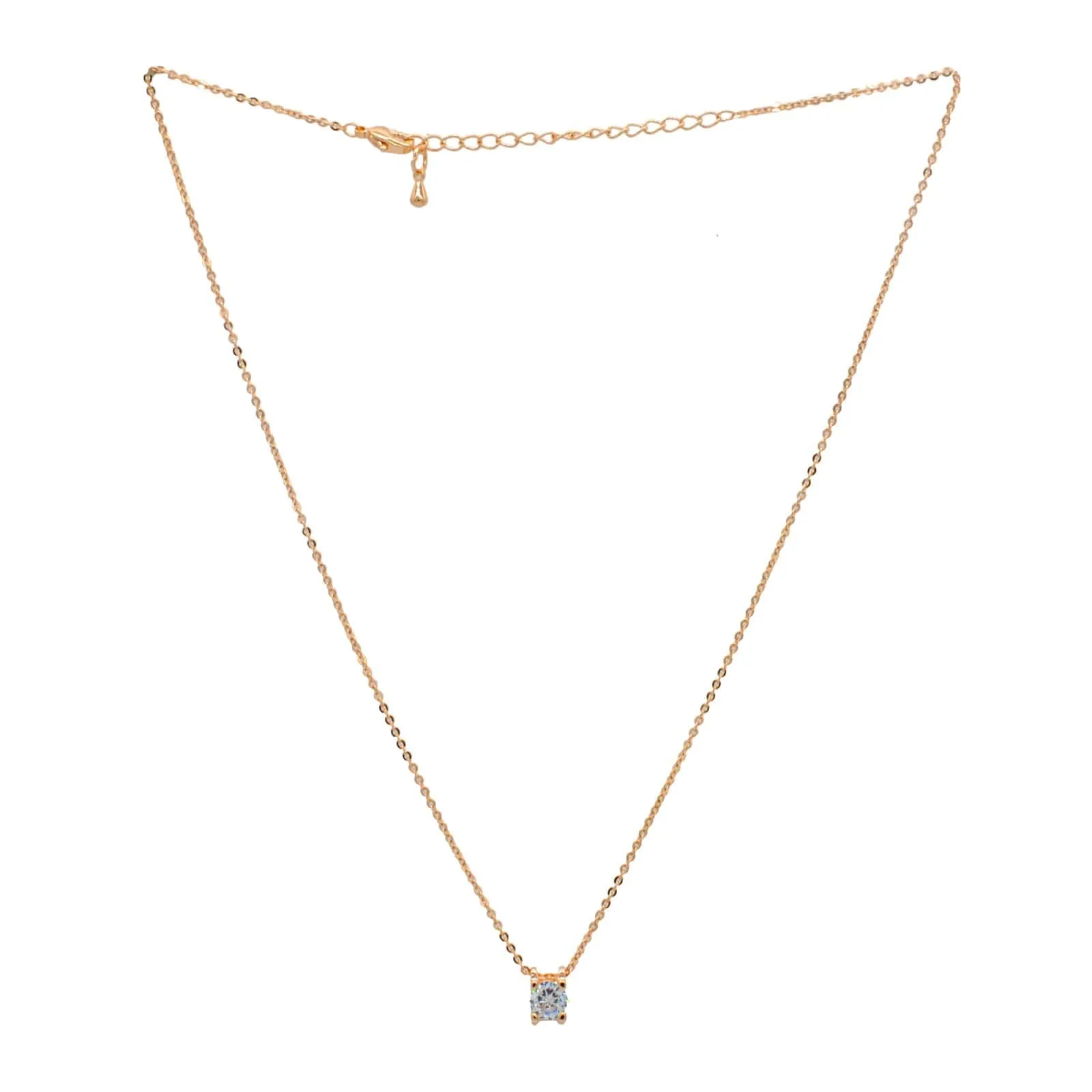 Joker & Witch Elegant Rhinestone Charm Rosegold Necklace for Women