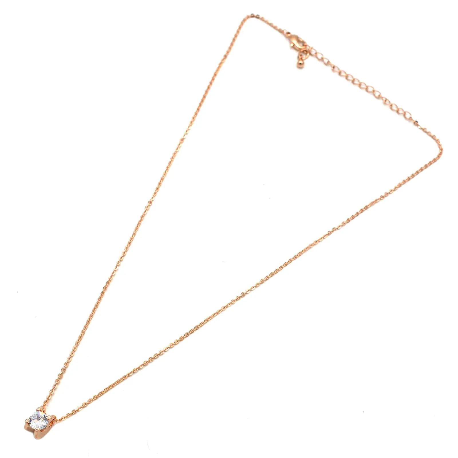 Joker & Witch Elegant Rhinestone Charm Rosegold Necklace for Women