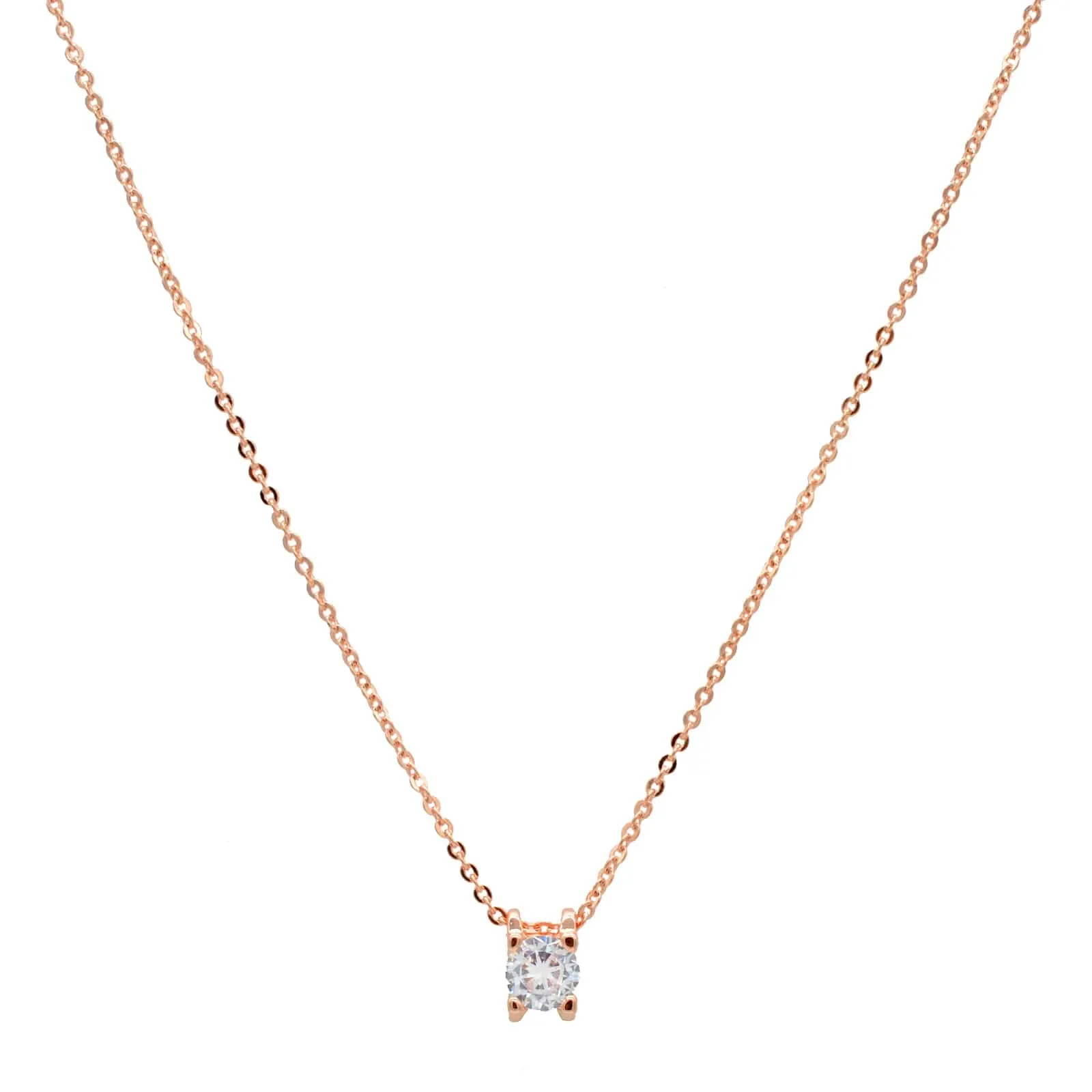 Joker & Witch Elegant Rhinestone Charm Rosegold Necklace for Women