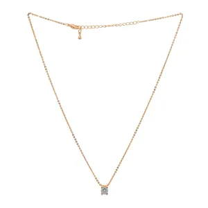 Joker & Witch Elegant Rhinestone Charm Rosegold Necklace for Women