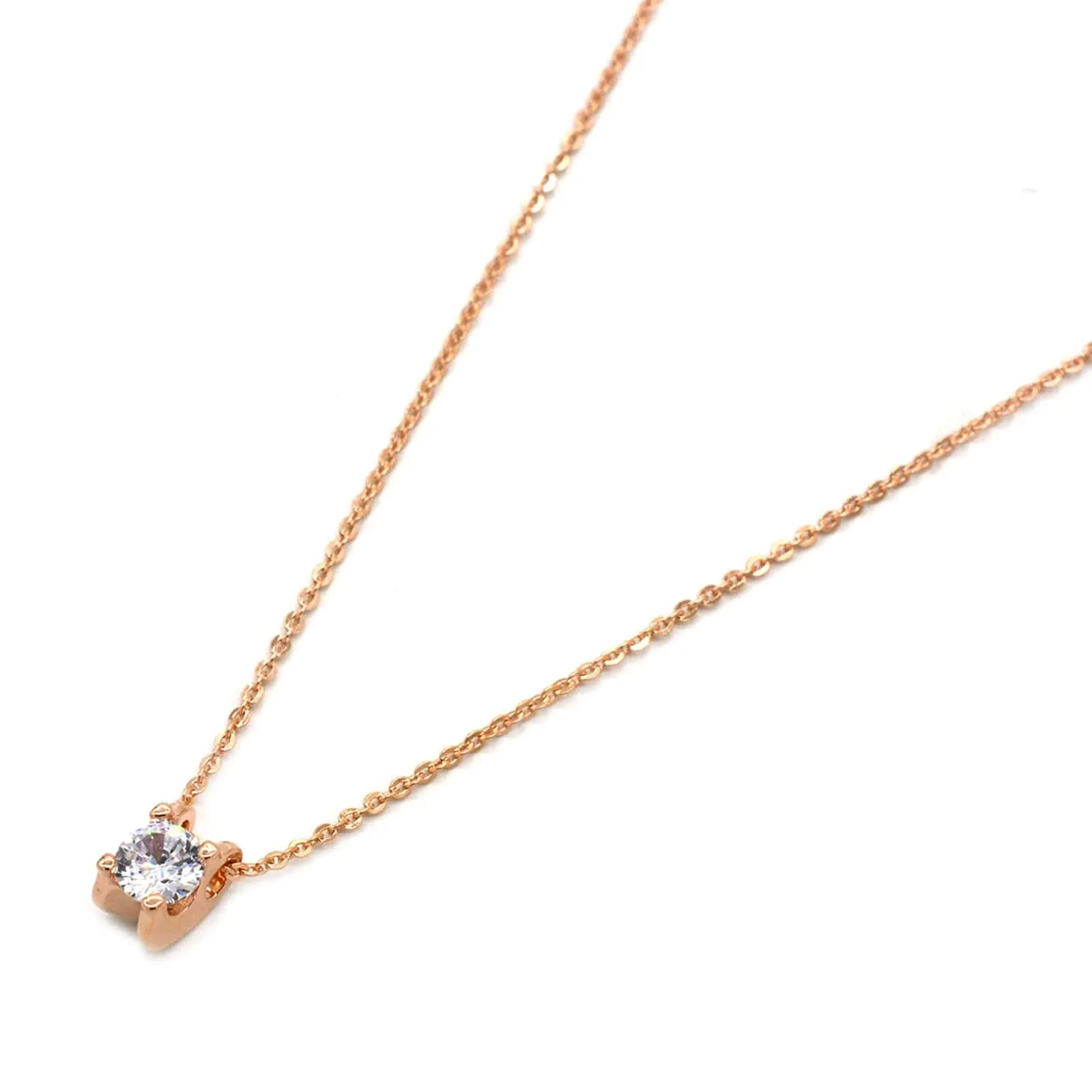 Joker & Witch Elegant Rhinestone Charm Rosegold Necklace for Women