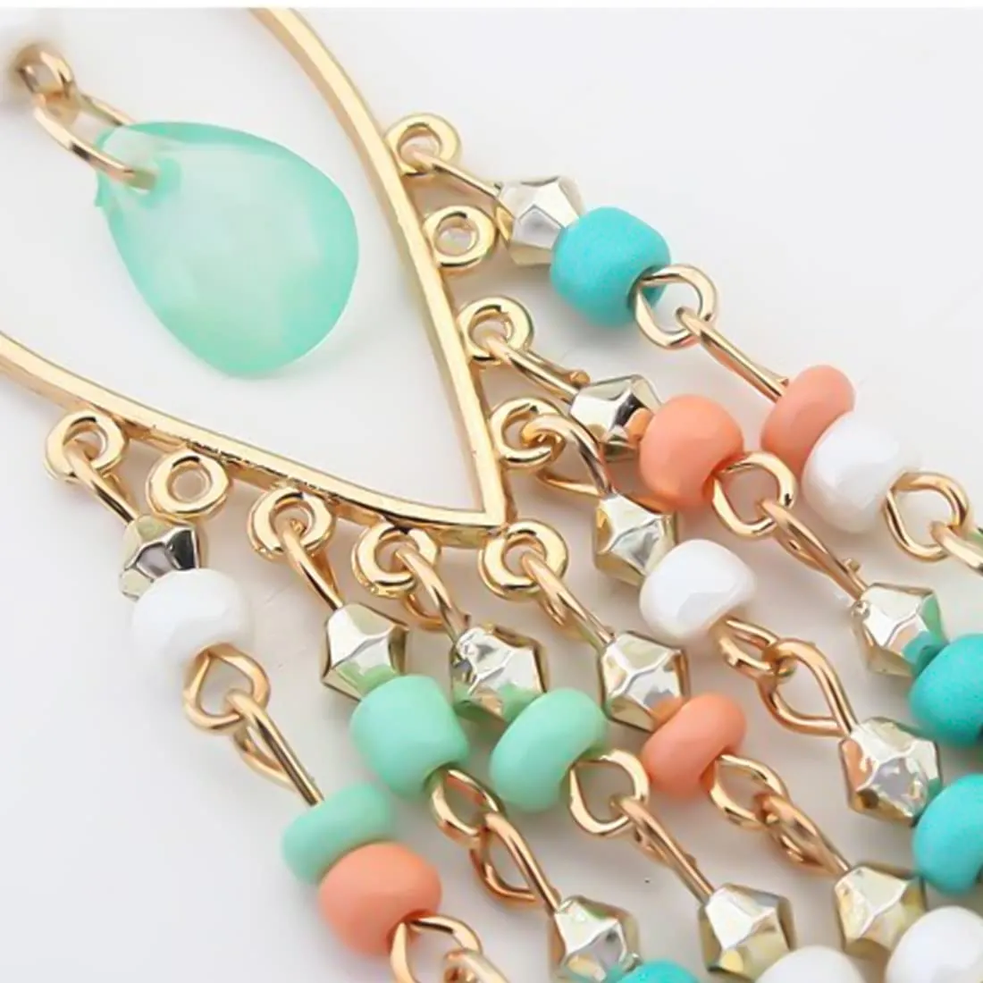 Kairangi Earrings for Women and Girls Multicolor Dangler Earrings | Gold Plated Long Beaded Tassel Earrings Bohemia Dangler Earrings| Birthday Gift for girls and women Anniversary Gift for Wife