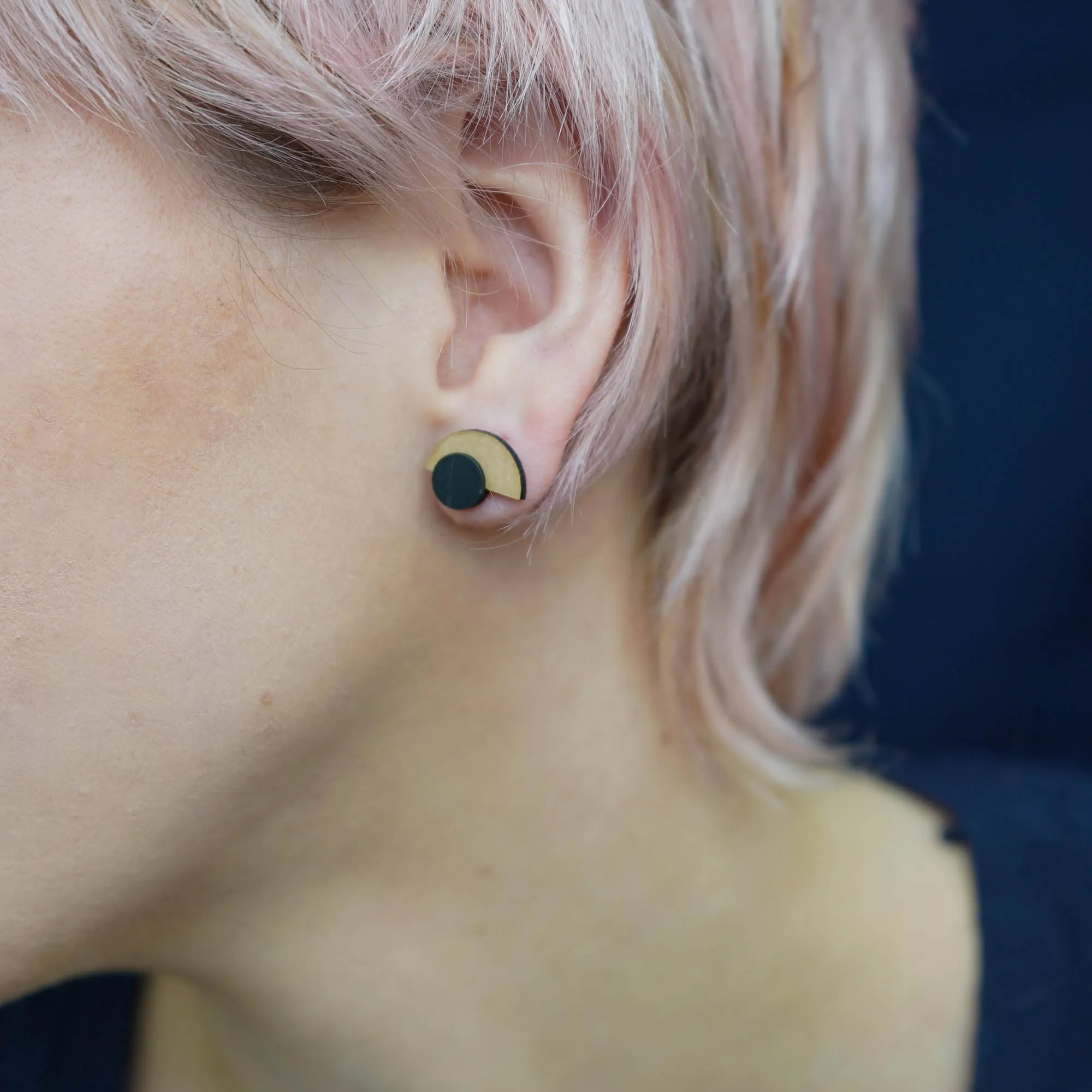 Kliun Earrings Navy