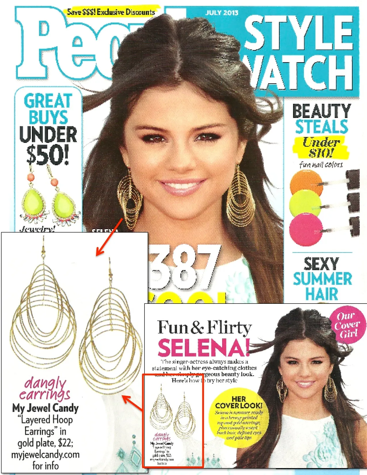 Layered Hoop Earrings (As seen on Selena Gomez & in People Style Watch Magazine)